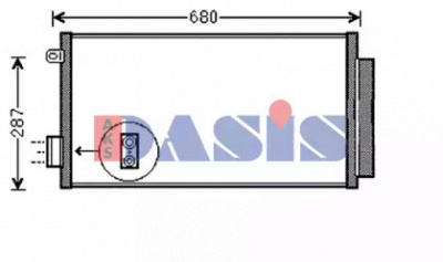 AKS DASIS 082054n -  Конденсатор, кондиционер